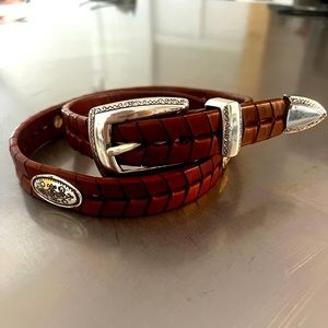 Brighton Leather Belt - size medium